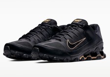 Nike REAX 8 TR Mesh, Men's 10, Black/Metallic Gold, Training Shoes, New In Box