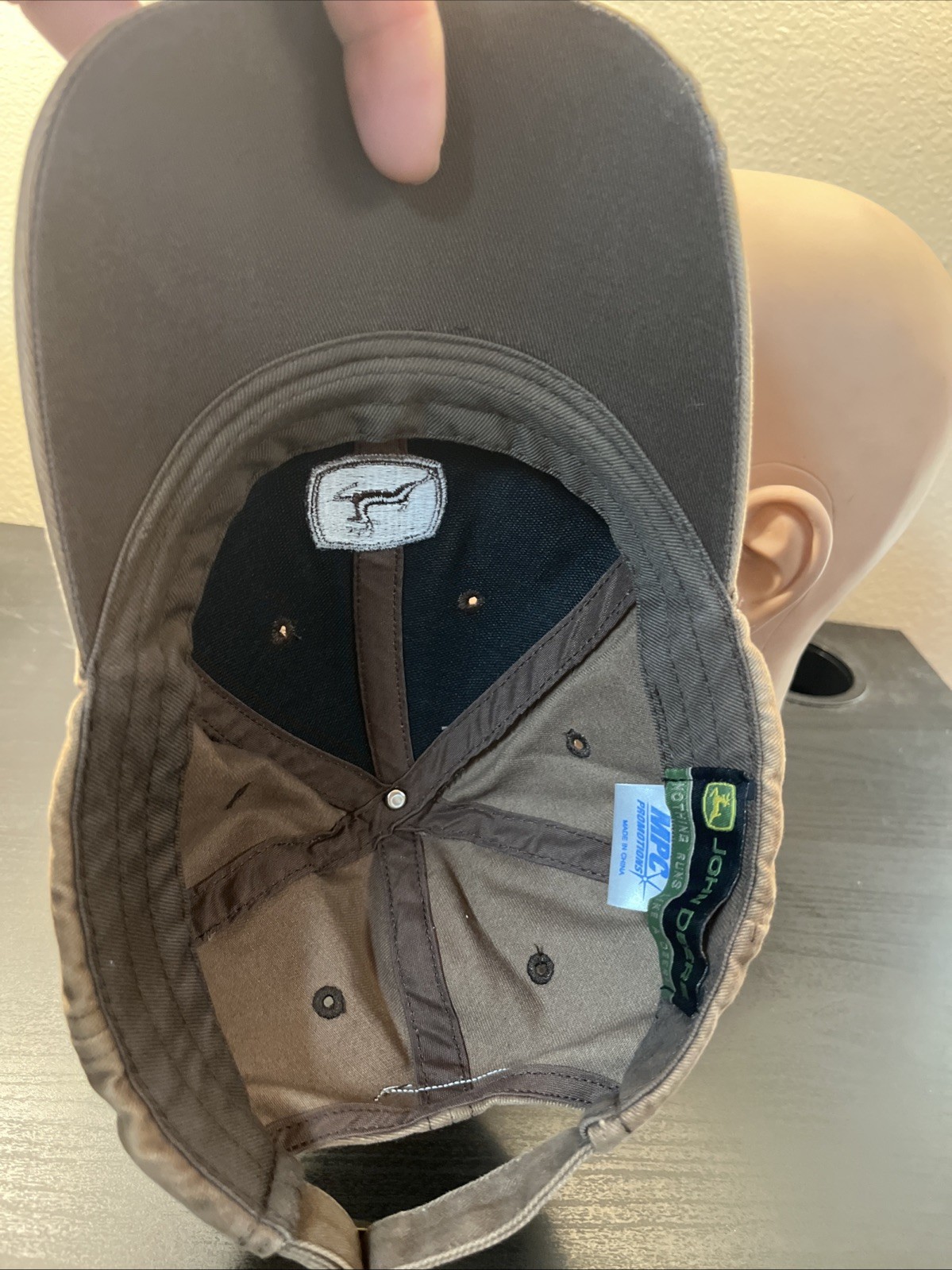 John Deere Brown Strapback Hat Fish Embroidery Bi… - image 11