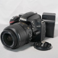 Nikon D3200 24MP DSLR Camera Kit W 18-55mm VR Lens GOOD/TESTED SHUTTER 21,532