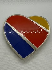 RARE Southwest Airlines SWA LUV Heart Paperweight Aviation Memorabilia