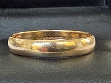 3.5mm Hallmarked 9CT Gold Wedding Ring Band Size Q