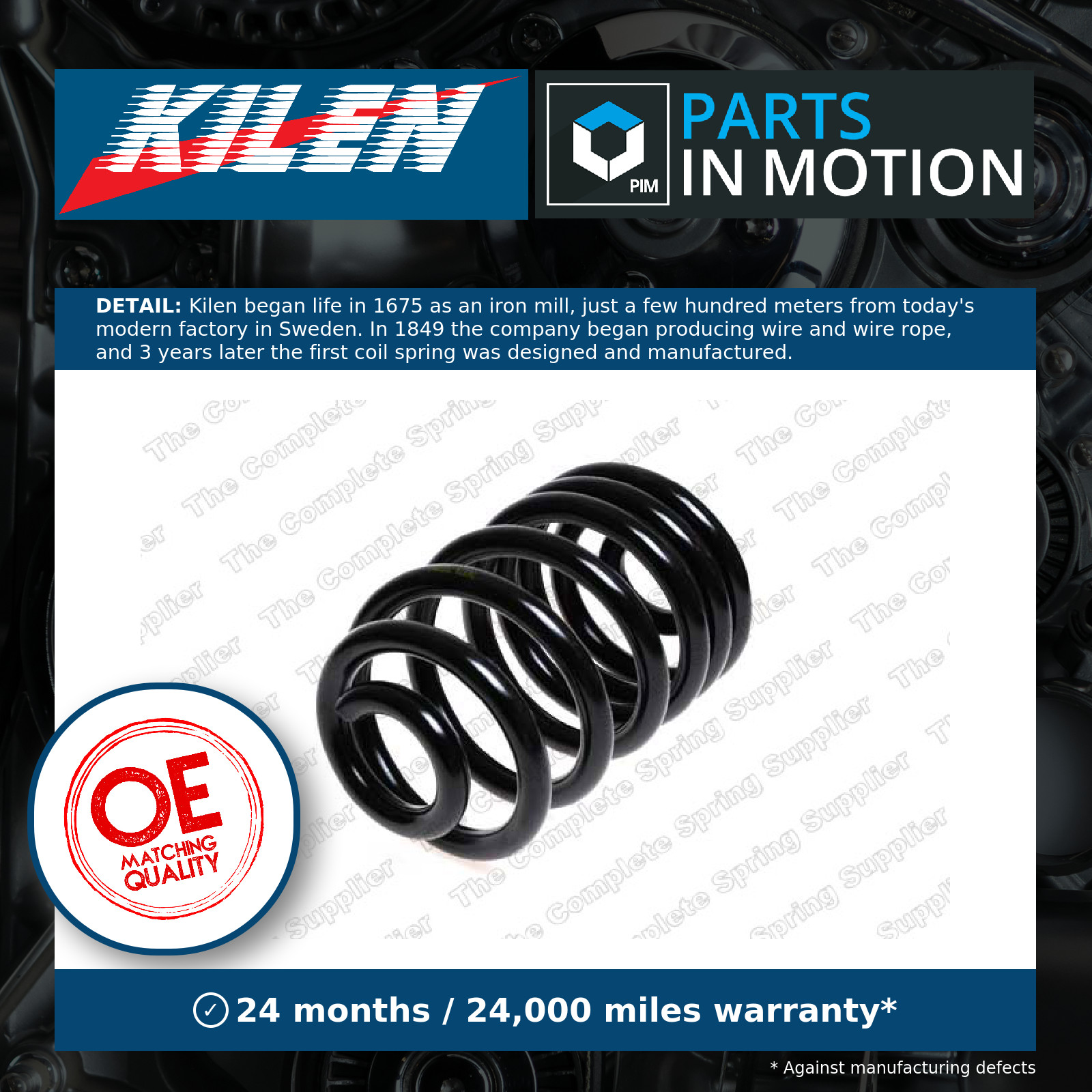 Suspension Coil Spring Rear Fits Nissan Opel Renault Vauxhall ROC CS4368 - Image 16