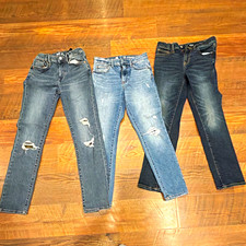 Old Navy GAP Boys Jeans Lot of 3 Size 12 Karate Slim Athletic Taper Blue