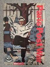 'Paris Post War' 1993 Tate Gallery art exhibition poster - Jean Hélion