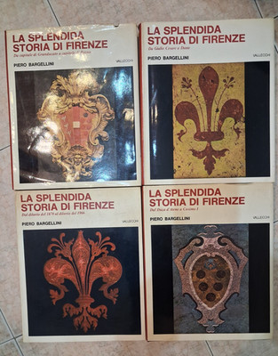 DIE WUNDERSCHÖNE GESCHICHTE VON FLORENZ 4 BÄNDE ''PIERO BARGELLINI'' VALLECCHI SIEHE FOTOS