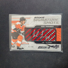2023-24 Upper Deck Engrained Rookie Signature Shots Joel Farabee #RSS-JF /99 L45