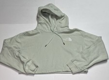 The North Face Cropped Hoodie Womens Medium Mint Green Pullover