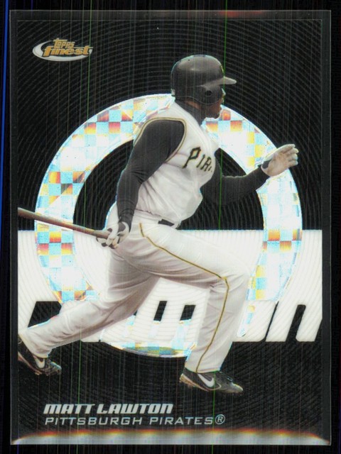 2005 Topps Finest Black X-Fractor Xfractor Matt Lawton /25 #92