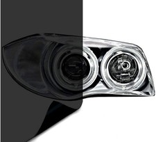 Dark Black Headlight Taillight Tint 12 X 24 2-roll Pack