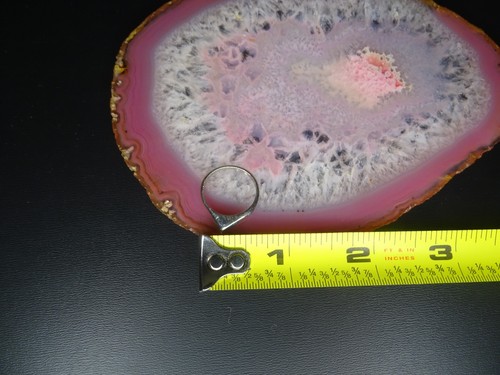 Bellissimo anello intarsiato turchese tono argento misura 4/1,24g - Foto 5 di 9
