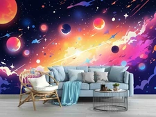 3D Space Digital Illustration Wall Murals Wallpaper Murals Wall Sticker 16