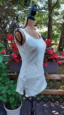 Vintage 60's Cole of California Swimsuit Swim Dress Beige Size 14