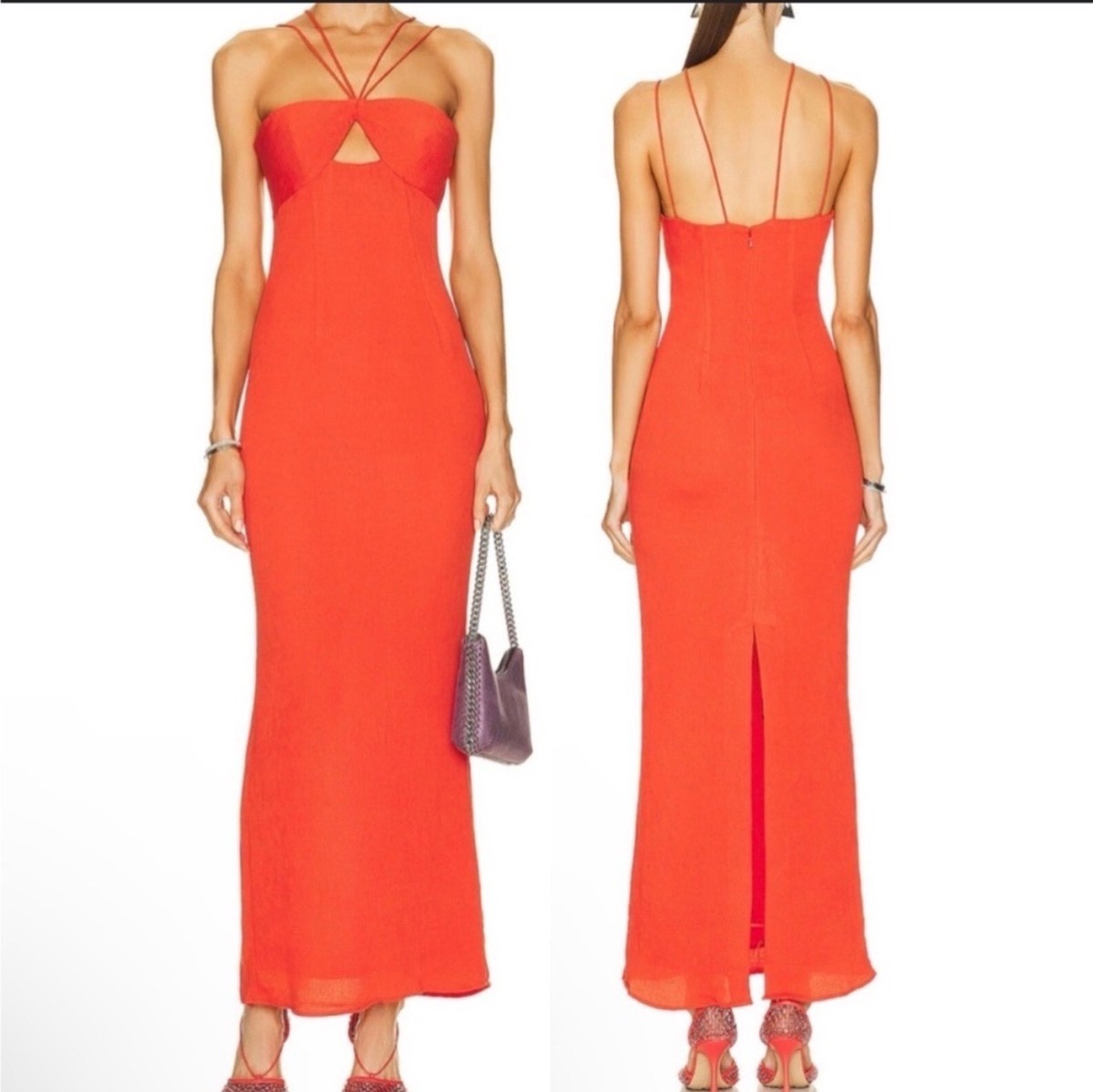 staud gianna halter maxi dress Gianna Halter Maxi Dress