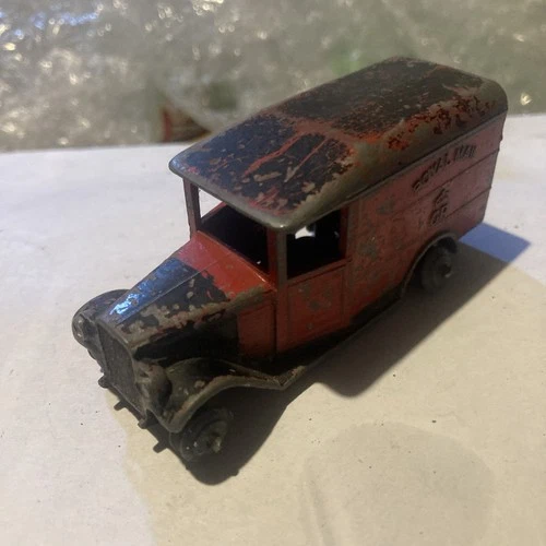 1940s Vintage Dinky ToysRoyal Mail Van black roof open windows No 34b Spares Res