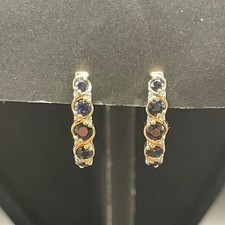 Ladies 9ct Yellow Gold Diamond & Sapphire Ova...