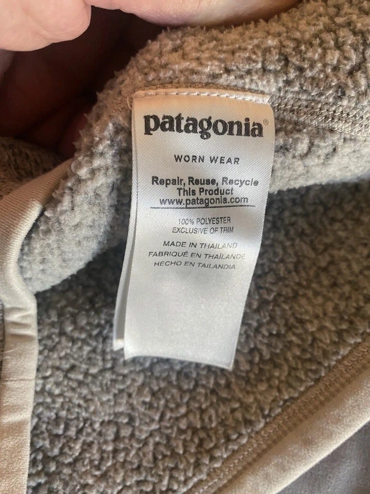 Suéter Para Mujer Patagonia Better Talla XS 1/4 Cremallera Pullover Blanco Abedul 25617 Usado en Excelente Condición Foto 4 de 4