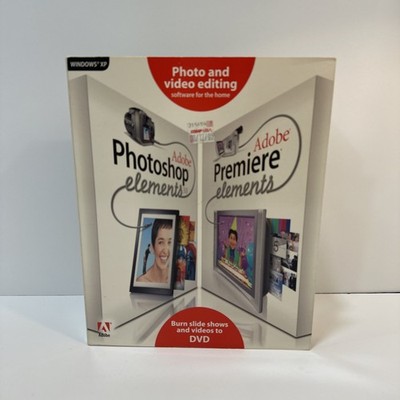 Adobe Photoshop Elements 3.0 + Adobe Premiere Elements XP Photo Video Editing