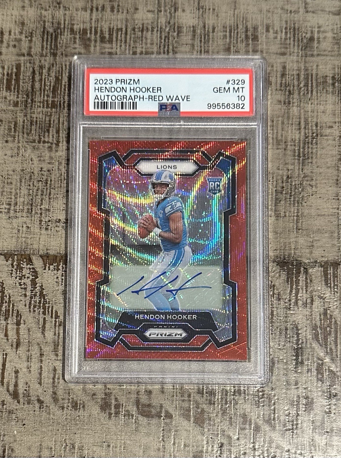 2023 Panini Prizm Hendon Hooker Red Wave Auto #59/149 PSA 10 GEM MINT