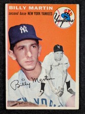 1954 Topps Baseball #13 Billy Martin New York Yankees