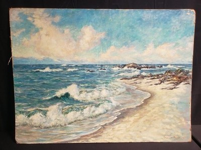 Seymour Thomas signed painting on artist board