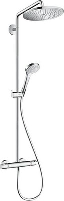 hansgrohe Regendusche Duschsystem Set mit Thermostat Croma Select 280 Air Chrom