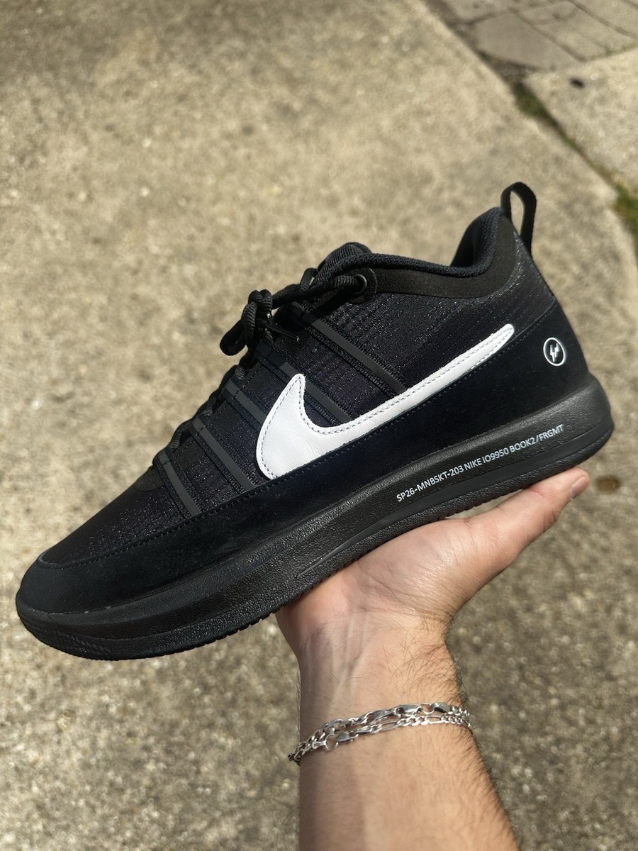 Sz 9 - Nike Book 2 x Fragment II Black White Blue Hiroshi Fujiwara
