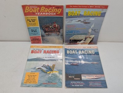 VINTAGE World Of BOAT RACING MAGAZINES LOT Power Speed Boatracing Yearbook 60s