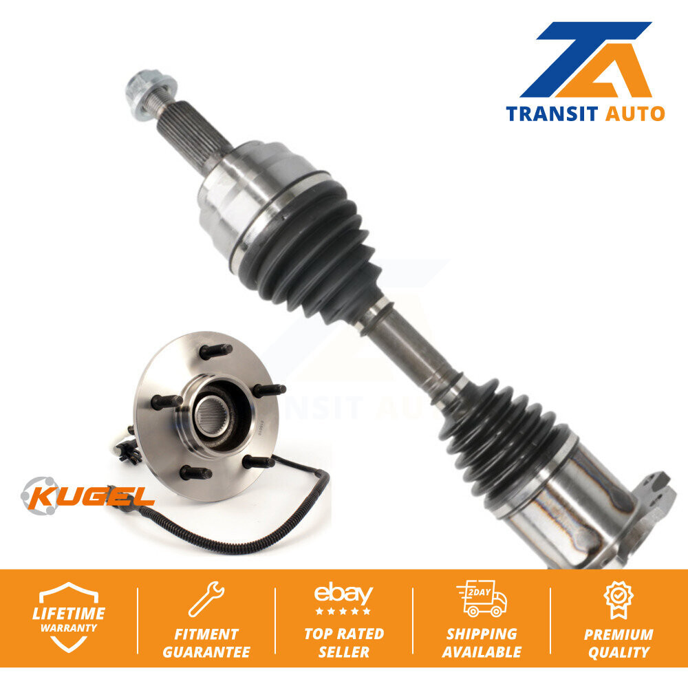 Front Right CV Axle Shaft & Bearing Kit for Ford F-150 4WD with 4-Wheel ABS