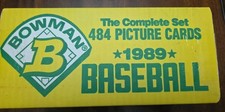 BOWMAN 1989 BASEBALL CARD COMPLETE SET OF 484 FACTORY SEALED IN BOX Griffey JR.