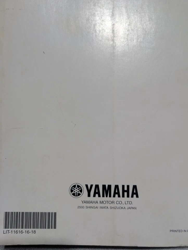 Manual de servicio OEM Yamaha 2003 FJR1300R LIT-11616-16-18 BNOS nunca usado primera edición Foto 2 de 2