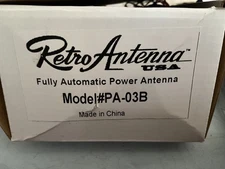 New Retro Manufacturing PA03B Black Miniature Fully Automatic Power Antenna