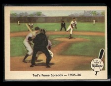 1959 FLEER TED WILLIAMS #5 TED'S FAME SPREADS
