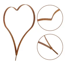 Rustic Heart Ironwork for Outdoor Yard Garden Lawn - Metal Heart-Shaped Plant