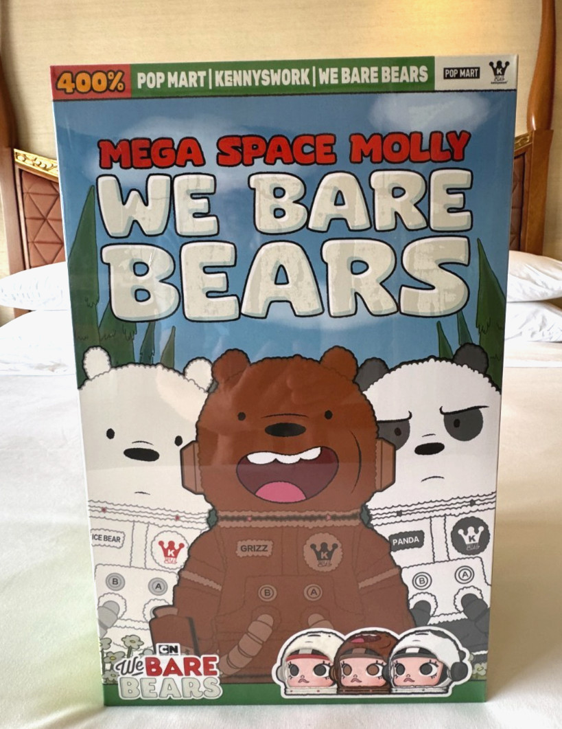 Pop Mart_Mega Space Molly 400 _We Bare Bears_MIB_Blind Box