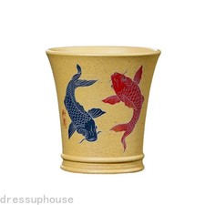 120ml Yixing Purple Clay Double Koi Fish Teac...