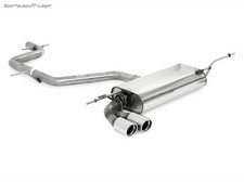 Fox Racinganlage (mit Soundrohr) VW Scirocco 3 1.4l 2.0l TDI 2x76mm + Absorber
