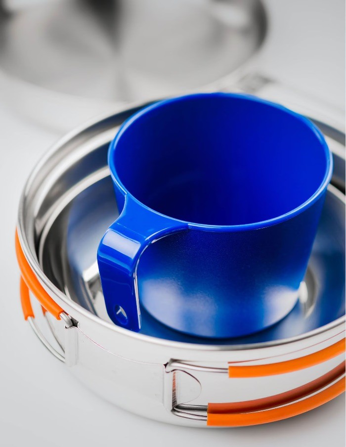 Tmess Kit GSI Outdoors Stainless Steel 1 Person Mess Kit for Camping and ...