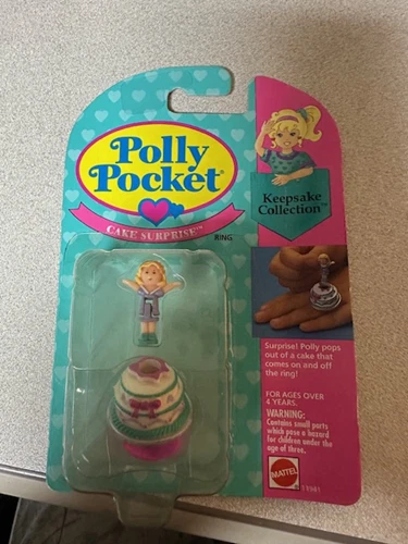 Vintage Polly Pocket Ring Cake Surprise MOC Sealed 1994 Keepsake Collection