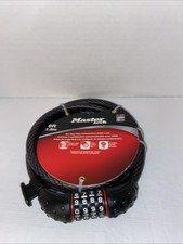 Master Bicycle Combination Lock 6ft 1.8m Bran...
