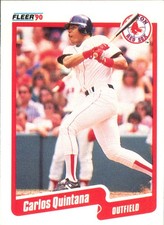 1990 Fleer Carlos Quintana #283 RC Rookie Boston Red Sox MLB Baseball Card MLBPA. rookie card picture