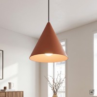 Pendelleuchte KüChe Metall Kegel Terrakotta GU10 Ø11 Cm Esstisch HäNgelampe