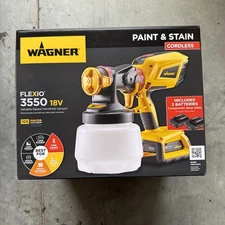 Wagner Flexio 3550 18V Cordless Handheld Paint and Stain Sprayer, 2461769