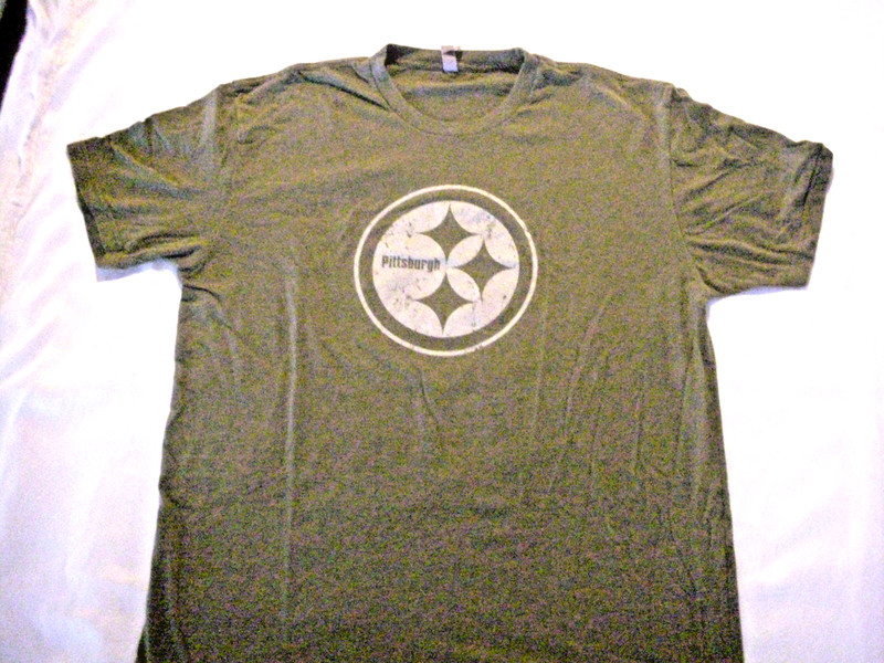 Tee Shirt "Pittsburgh Steeler Logo" XL Green