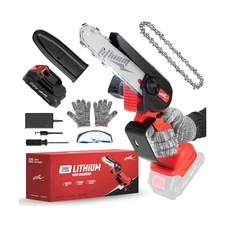 Cordless Mini Chainsaw, 20V Max Battery 6 Inch Small Chain Saw, One... Fast Ship