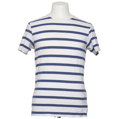 HUF, T-shirt, Größe: M, Blau/Weiß, Baumwolle, Streifen, Herren #wRS