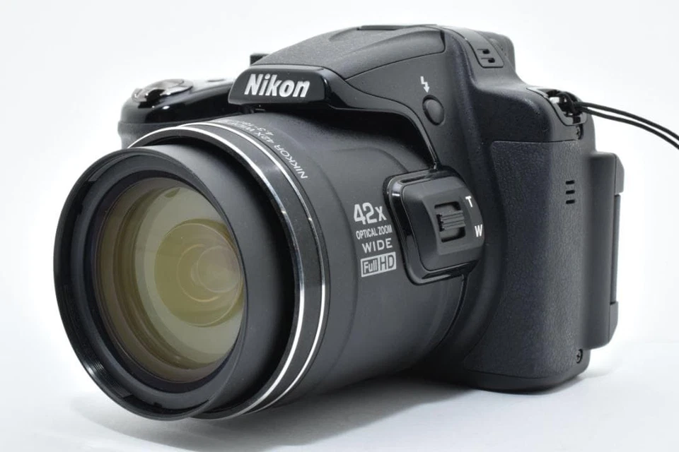 Cámara digital compacta Nikon COOLPIX P520 negra 18,1 MP 42x zoom probada Japón Foto 2 de 4