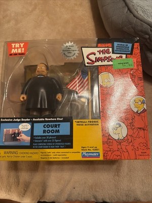 Vintage The Simpsons ''Court Room'' World of Springfield Interactive Environment