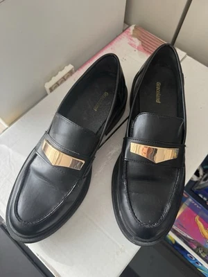 Graceland Slipper Loafer Leder Gr. 38 schwarz - Bild 1 von 4