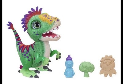  furReal Munchin Rex Dinosaur Interactive Toy Pre-Loved w/ Accessories
