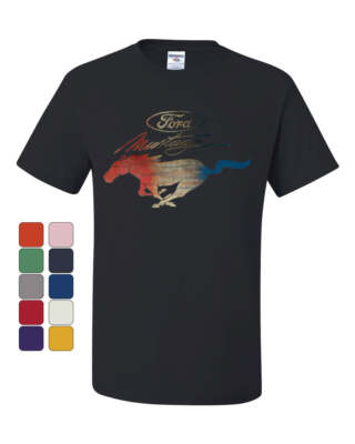 Ford Mustang Logo T-Shirt GT Shelby Cobra Boss 302 Tee Shirt